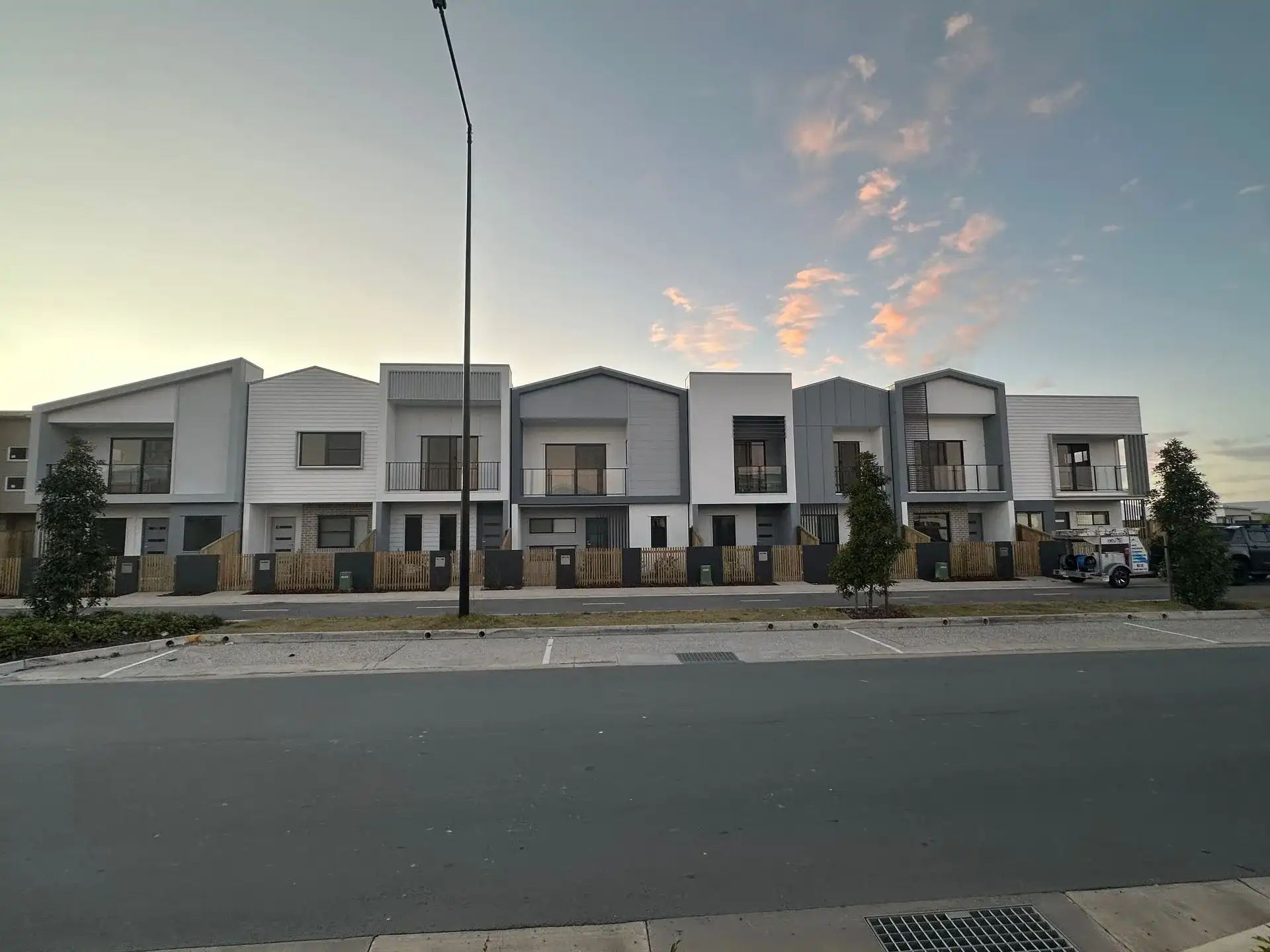 New townhouses given a builders clean